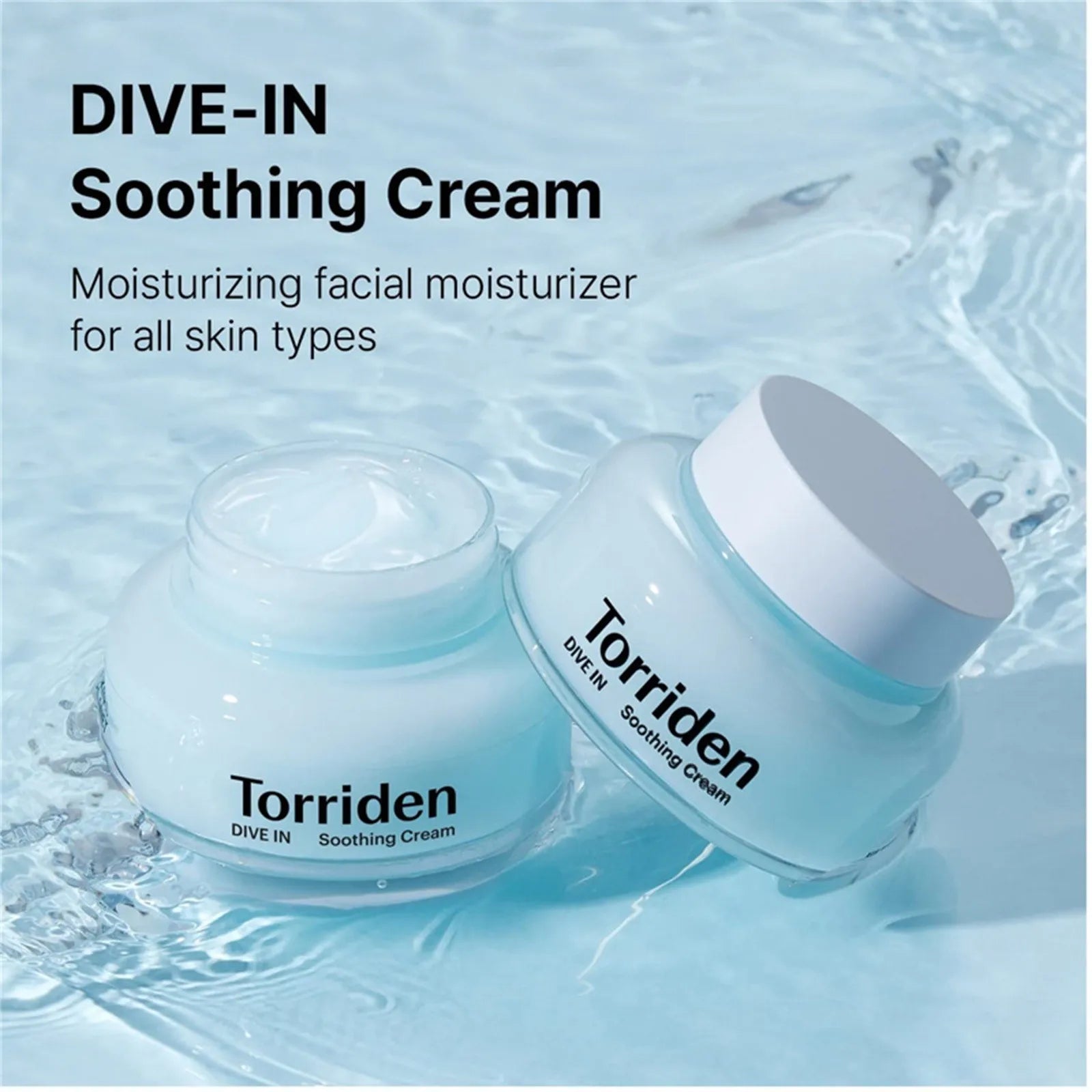 Crème apaisante à l'acide hyaluronique de faible poids moléculaire DIVE-IN - Korean Beauty & Healthy